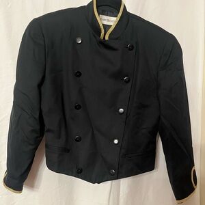 Barry Bricken Vintage Black Wool Women’s Military-Style Jacket Size 10